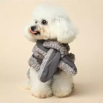 Dog Clothes Autumn and Winter Warm Small Dog Teddy Bigbear Winter Vest Cat Pet Supplies M-5--4 kg