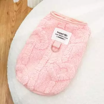 Dog Clothes Winter Teddy Bigbear Pomeranian Small Dog Pets Autumn and Winter Fleece Traction Supplies Dog Cat Cat XS (bust 30cm 1-1.5kg pet)