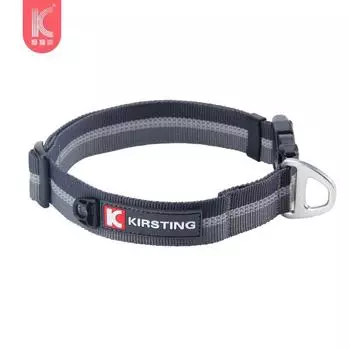 Dog Collar Large Dog Reflective Collar Dog Collar Hand Holding Rope Adjustable Headgear for Pet Products Collar Medium-Sized Dog S-small Galaxy Gray