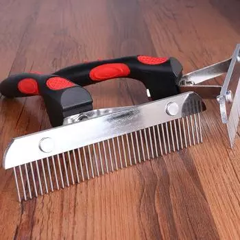 Dog Comb Long Hair Comb Medium Large Dog Needle Comb Samo Labrador Golden Retriever Knot Steel Comb Pet Supplies Picture Color