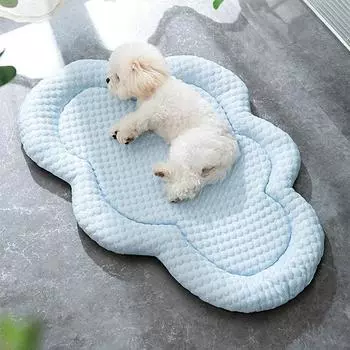 Dog Cooling Bed Mat Spring Summer Universal Soft Non-slip Breathable Pet Sleeping Mat for Small Medium Big Dogs Pet Accessories S
