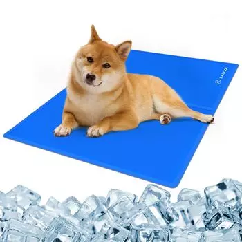 Dog Cooling Pet Cooling Cooling Summer Cool Quick Gel Easy to Heatstroke Prevention Mat, Mat, Mat, Cat, Dog, Mat, Drying, Deodorizing, Anti-Slip, Mat, синий