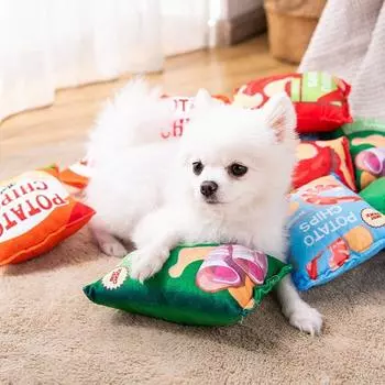 Dog creative sound plush toy crisps tear-resistant pet alone boredom doll supplies pet toys
