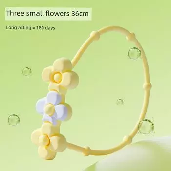 Dog Essential Oil Collar All Year Round Neutral Cat Collar out Prevention External Adjustable Collar Pet Supplies Three small flowers 36cm