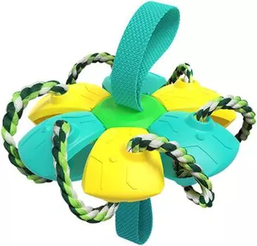 Игрушка для собак, летающая игрушка, жевательная игрушка, игрушка НЛО, жевательная игрушка, обучающий мяч, игрушка для обучения кусанию, игрушка для собак, износостойкая игрушка для метания мяча, вверх. Товары для собак Abs