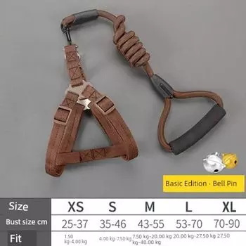 Dog Hand Holding Rope Dog Chain Dog Leash Collar Strap Puppy Small and Medium Dogs Teddy Corgi Pet Supplies XS -1.50 kg-4.00 kg collection first Brown