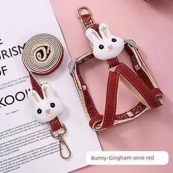 Dog Hand Holding Rope Small Size Dogs Teddy Dog Leash Vest-Style Dog Leash Dog Chain Pomeranian Internet Celebrity Pet Supplies S (1.25 kg-3.50 kg Wine Red 1.2 m
