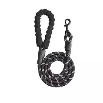 Dog Hand Holding Rope Vest-Style Chest Strap Dog Chain Jarre Aero Bull Pug Dog Small and Medium-Sized Dogs Dog Rope Pet Supplies S (for Bust size 44-53) 1.5 m black round rope