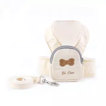 Dog Hand Holding Rope Vest-Style Small Size Dogs Teddy Bichon Breathable Chest Strap Dog Leash Dog Chain Pet Supplies XS (recommended 1.50 kg-2.50 kg Apricot