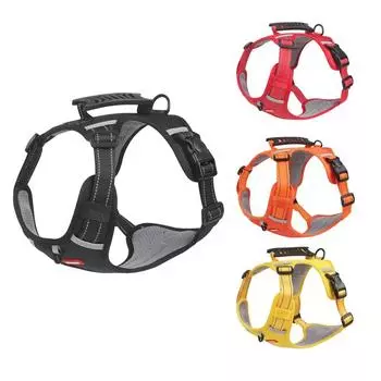 Шлейка для собак с быстросъемным жилетом для домашних животных, шлейка для больших собак, шлейка для домашних животных на открытом воздухе, нейлоновый материал, дышащая шлейка для домашних животных, регулируемая XS