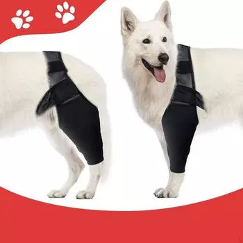 Dog Hip Leg Brace Sleeve Adjustable Quick Installation Soft Anti Slip Strap Size M
