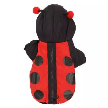 Dog Hoodie Cute Thickened Warm Loose Halloween Dog Winter Clothes for Small Dogs Black S