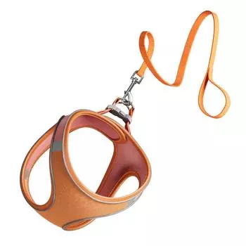 Dog leash cat, vest type pet chest strap anti-break free reflective dog walking rope pet supplies XXXS [Recommended 1-1.5kg]