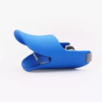 Dog Mask Duckbilled Sleeve Anti-Bite/Anti-Bark Anti-Eat Disorderly Puppy Muzzles Small and Medium-Sized Dogs Teddy Bark-Stop Pet Supplies Size S (Applicable 2.50 kg-4.50 kg Blue