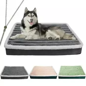 Dog Mattress with Zipper, Removable Pet Mattress, Puppy Sleeping Pad, Washable Pet Pad for Small and Medium Pets M 50x40x5