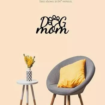 Dog Mom Paw Metal Wall Decor - Perfect Gift for Dog Lovers, Home Dcor for Living Room, and Stylish Iron Art Decoration светло-зеленый