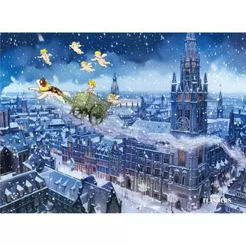 Dog of Flanders Dawn Sky Jigsaw Puzzle Animation 500 Pieces, popular Korean puzzle