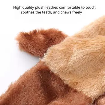 Dog Plush Toys with Squeakers Durable Stuffingless Plush Squeaky Dog Chew Toy Fox Raccoon Squirrel Crinkle Animal Toys for Pets