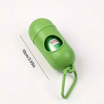 Dog Poop Bags With Dispenser And Leash Clip - Mildly Scented Waste Bags For Easy Cleanup красный