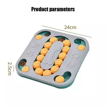 Dog Puzzle Toys Puppy Puzzle Toy Slow Feeder Food Dispenser Interactive Pet Toy For IQ Training Mental Enrichment Large Smart XS серый