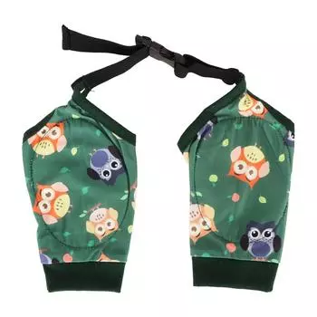 Dog Recovery Sleeves Cute Owl Pattern Soft Elastic Breathable Prevent Licking Dog Front Legs Sleeve L(for 6.5-9kg)