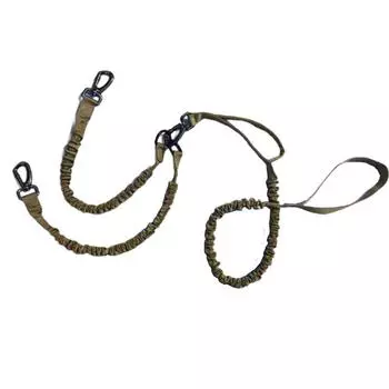 Dog Seat Belt 1-to-2 Extend Rope 54-90 Elasticity Pet Safety Nylon Dog Leash with Car Seat Buckle Dog Accessories Olive Khaki