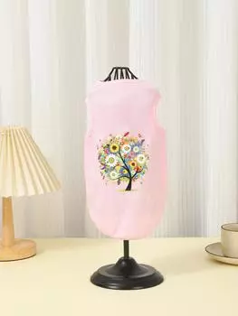 Dog Shirt Summer Clothes for Pet Vest Comfortable, simple and generous S белый