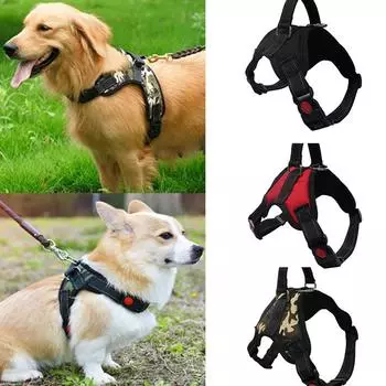 Dog Soft Adjustable Harness Vest Dog Chest Strap Walk Out Hand Strap Dog Collar