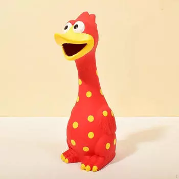 Dog Squeaky Toy Screaming Chicken Sound Pet for Dogs Puppy Doggy Pets красный