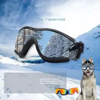 Dog Sunglasses Pet Goggles for Medium Large UV Protection Wind Protection Dust Protection Adjustable Strap Dog Glasses Suitable
