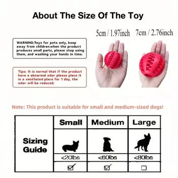 Dog Teeth Cleaning Leaky Food Ball Slow Food Training Rolling Ball Pet Slow Feeding Toys Interactive Chewing Toys 5cm синий