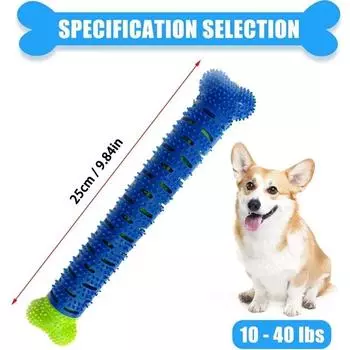 Dog Tooth Grinding Stick Cleaning Massager New Product Rubber Tooth Brush Chewing Toy Pet Teeth Cleaning Toy Dog Pet Accesso Toy синий