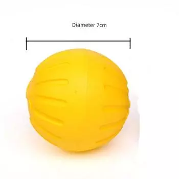 Dog Toy Ball Malinois Golden Retriever Bite-Resistant Floating Water Training Ball Dog Training Interstellar Belt Tetherball Pet Supplies Solid Ball Medium -7.0cm