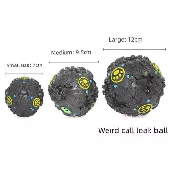 Dog Toy Ball Teddy Molar Rod Big and Small Dogs Bite-Resistant Rope Puppy Frisbee Pet Supplies Funny Cat Toys Weird call leak ball medium
