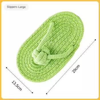 Dog Toy Bends and Hitches Oversized Slippers Bite-Resistant Molar Self-Hi Relieving Stuffy Pet Supplies Teddy Corgi Bichon Split Home Knot slippers oversized [hot]]