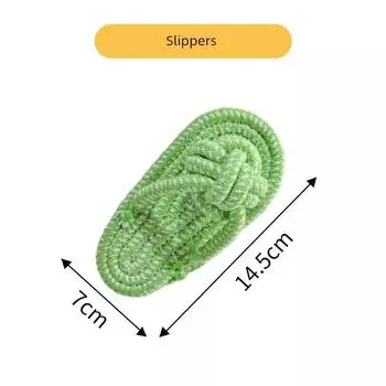 Dog Toy Molar Long Lasting Bends and Hitches Slippers Small, Medium and Large Dogs Teddy/Golden Retriever Bichon Relieving Stuffy Pet Supplies Slipper