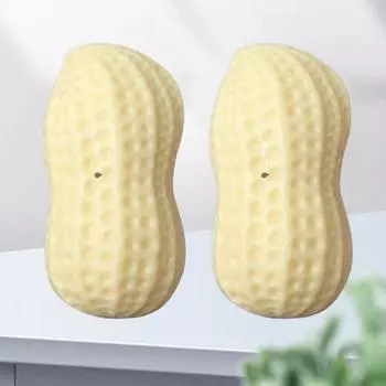 Dog Toy Peanut Self-Hi Relieving Stuffy Vocalization Bite-Resistant Corgi and Shiba Inu Large, Medium and Small Dogs Molar Rod Pet Supplies 2 peanuts