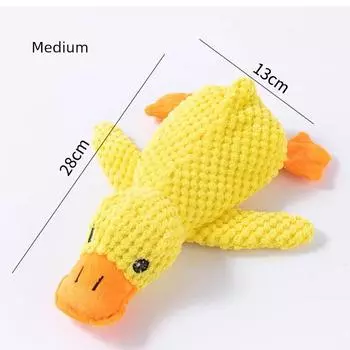 Dog Toy Stuffed Duck Self-Hi Relieving Stuffy Handy Gadget Sound Molar Long Lasting Doll Small Medium Large Dog Pet Supplies