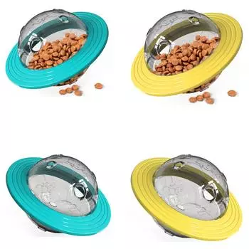 Dog Toy Treat Leaking Ball For Small Large Dogs Slow Feeder Funny Planet Food Dispenser Puppy Indoor Game IQ Training Pet Toys синий