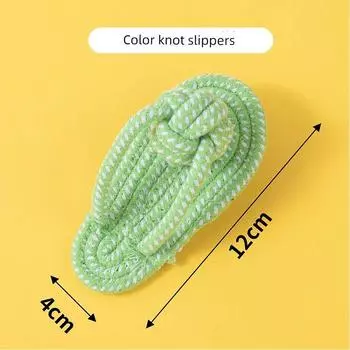 Dog Toy Tug of War Molar Long Lasting Bends and Hitches Small, Medium and Large Dogs Teddy Golden Retriever Bichon Relieving Stuffy Pet Supplies Slippers