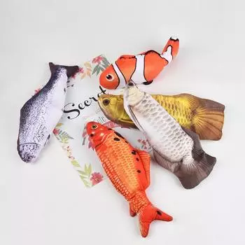 Dog Toys Electric Rocking Tail Jumping Fish Cat Toys Pet Toys Cat Supplies 29cm