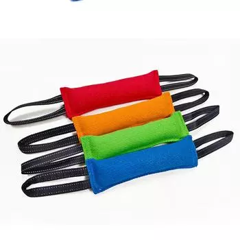 Dog Tug Toy Jute Bite Pillow Durable Training Equipment Interactive Training Toys For Large And Small Dogs чёрный