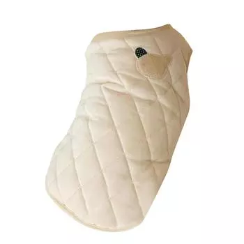 Dog Warm Coat Dog Jacket Thicken Polyester Cute Stylish Winter Dog Coat Paded Dog Vest for Small S белый