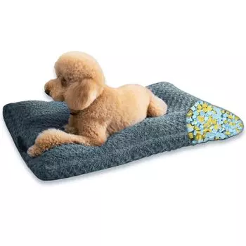 Dog Washable Cat Pet Dog Pet Sleeps Rose Gray Bed, Bed, Waterproof, Bed, Bed, Mat, Cushion, Mat, Fluffy, Soundly, Non-Slip, 75x50cm,