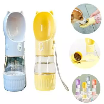 Бутылка для воды для собак, переносная чашка для щенков, для маленьких и средних собак, кошек, для питья на открытом воздухе, герметичная, для чихуахуа, йоркширских питомцев