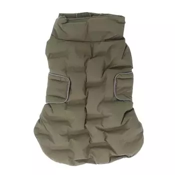 Dog Winter Jacket Warm Windproof Water Resistant Large Dog Warm Coat Reflective Strip Dog Coat XL M(for 4-6.5kg)