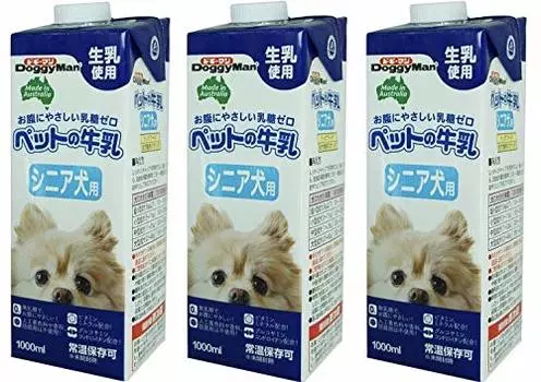 Doggyman Hayashi Pet молоко для пожилых собак 1000 мл x 3 шт. [Распродажа набора]