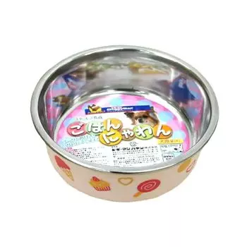 Doggyman Stainless Steel Tableware Rice Meow Dog Pink Mini Size