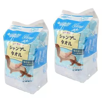 Doggyman Wet Shampoo Towel for Extra Large pieces x 3 x 2 pieces Dogs, (17 packs) (bulk purchase)