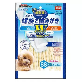 Doggyman Whitedent Spiral Зубная щетка W Care SS 25 бутылок (приблизительно. 80г)